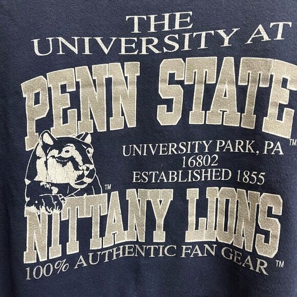 VTG 90s Penn State Nittany Lions Pullover Crewneck Sweatshirt SZ M Unisex USA - Picture 3 of 4